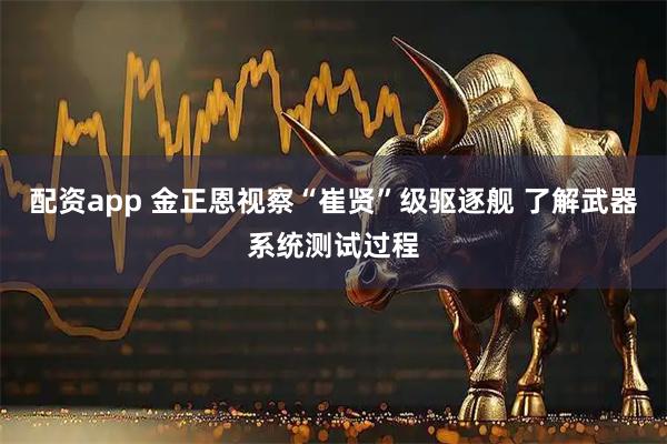 配资app 金正恩视察“崔贤”级驱逐舰 了解武器系统测试过程